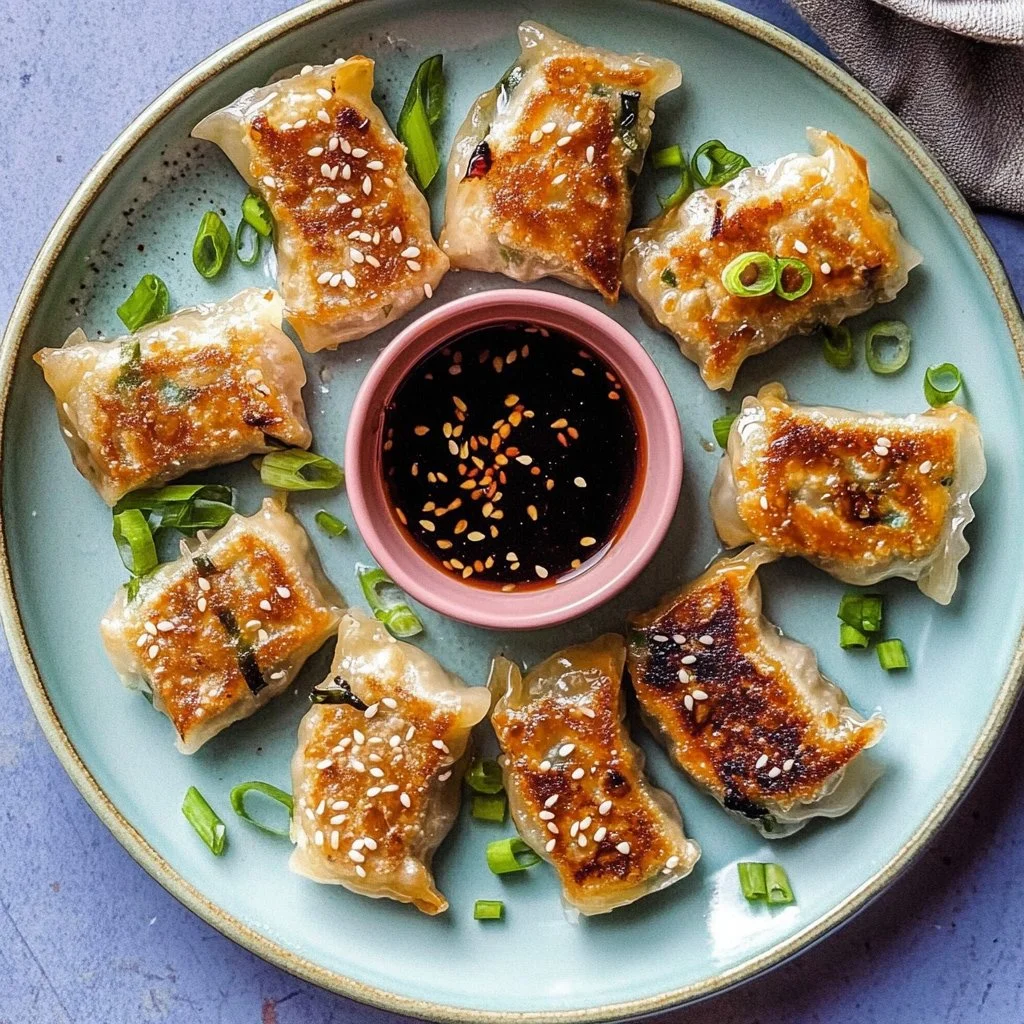 Crispy vegetable rice paper dumplings served with dipping sauce