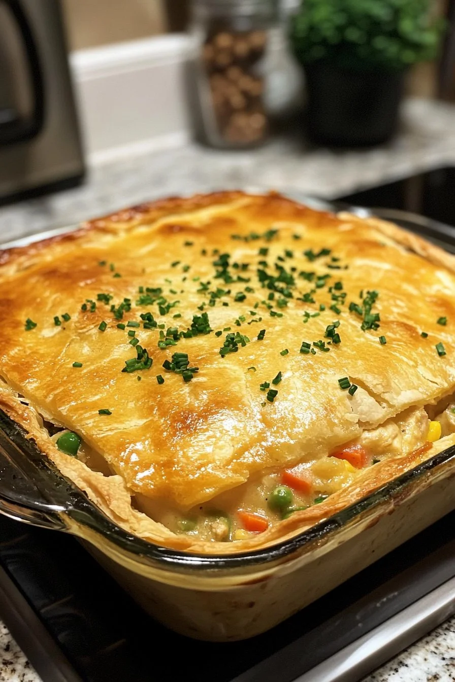 Crustless Chicken Pot Pie
