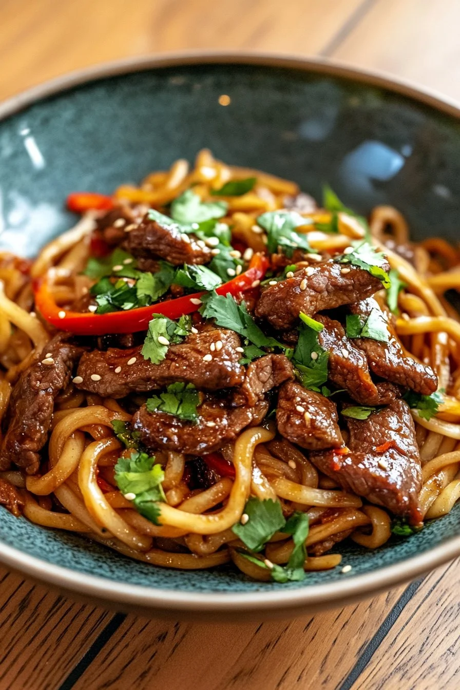 Hoisin Beef Noodles