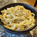 Bowl of homemade egg noodles ready for cooking and serving.