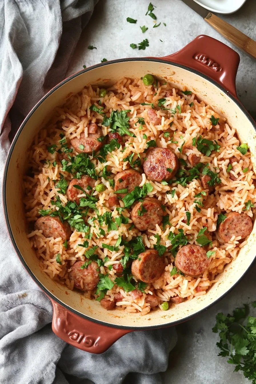 Easy One Pot Sausage And Rice
