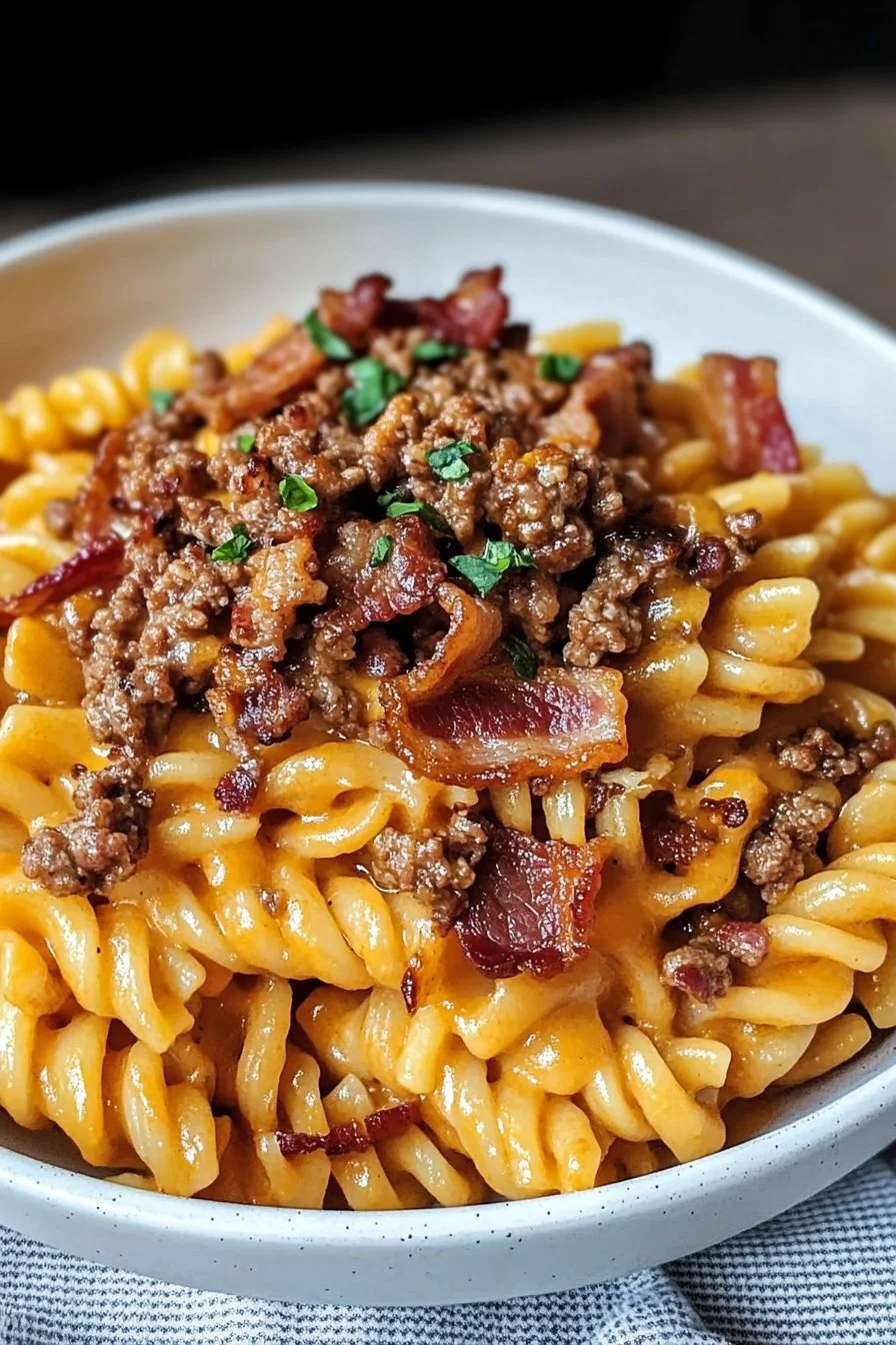 Loaded Bacon Cheeseburger Pasta You'll Crave Again and Again