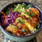 Delicious Paleo Egg Roll Bowl filled with fresh vegetables and savory flavors