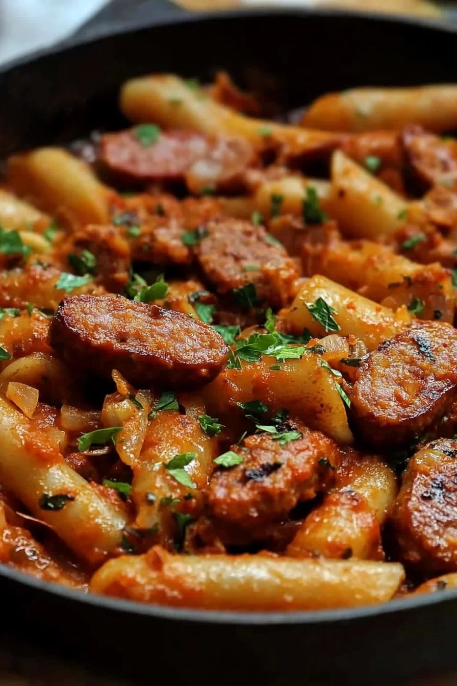 One Pot Spicy Sausage Skillet