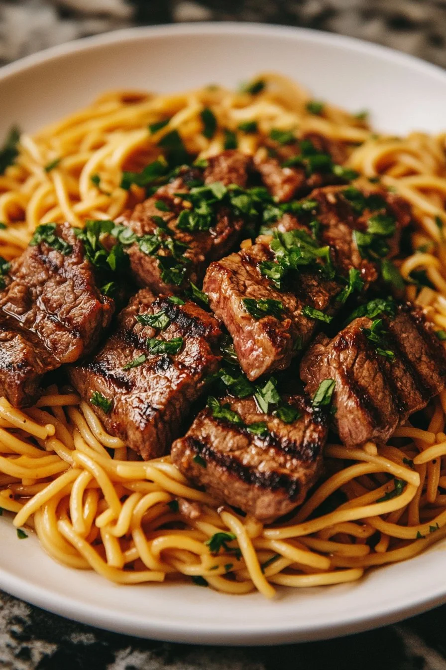 How To Cook The Best Garlic Butter Steak Lightning Noodles