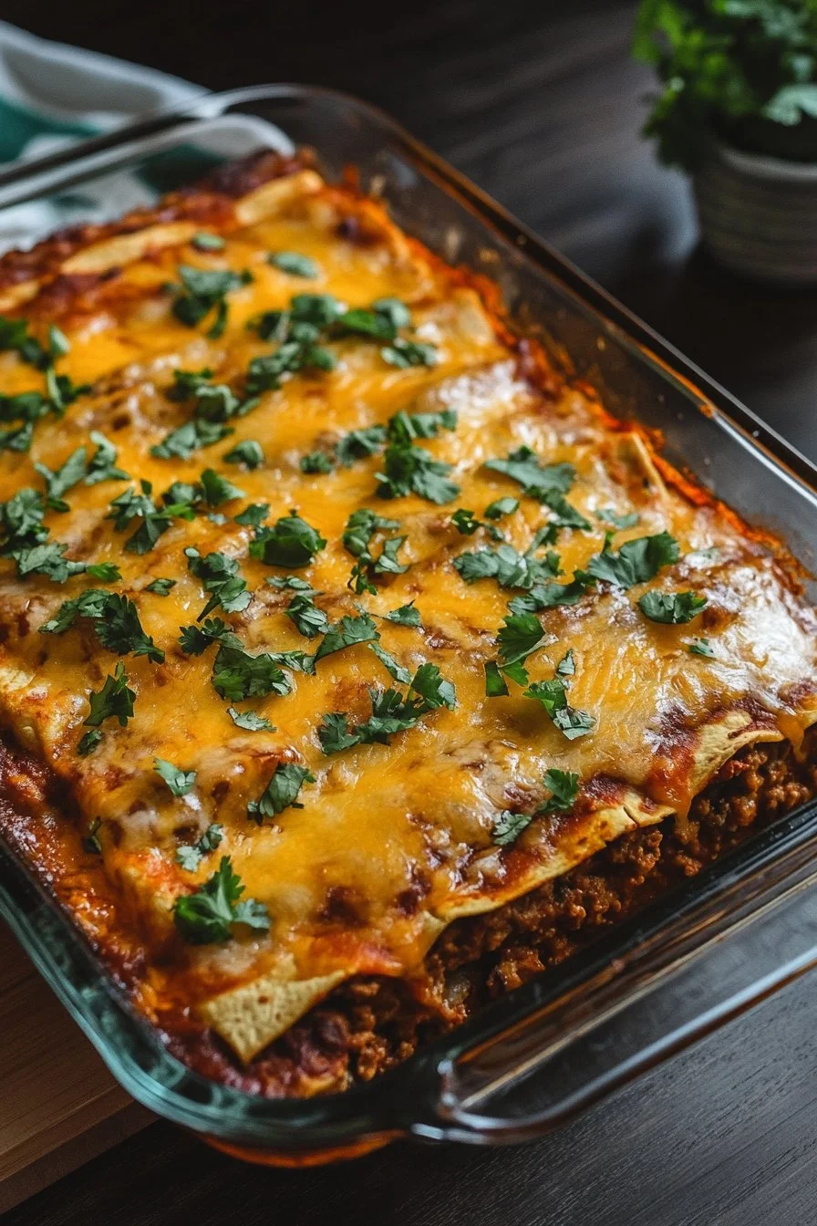 Beef Enchilada Casserole Recipe