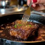 Delicious homemade beef recipe dish served with vegetables and sauce