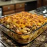 Delicious Big Mac casserole served on a plate with fresh ingredients