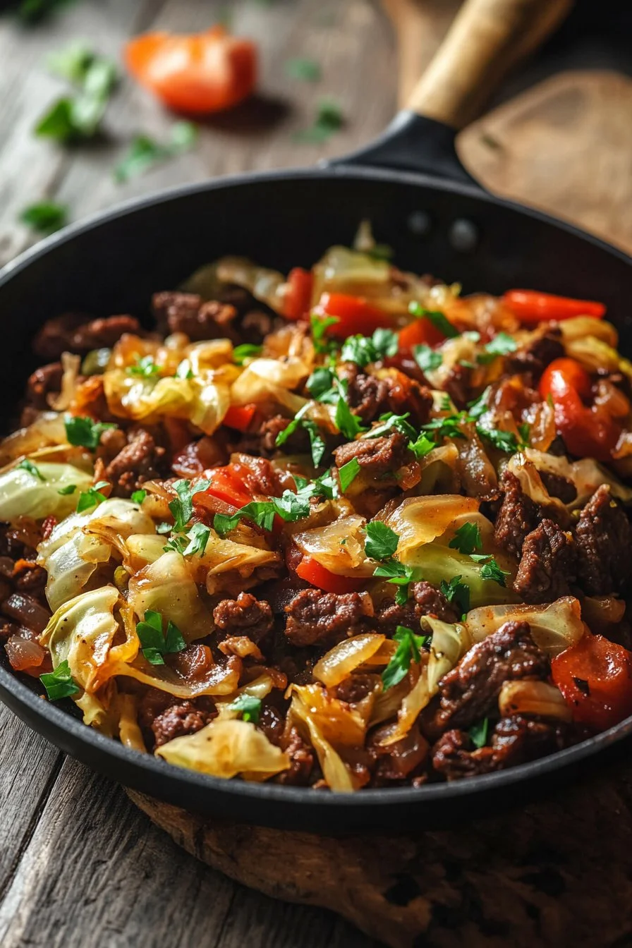 Cabbage and Beef Skillet