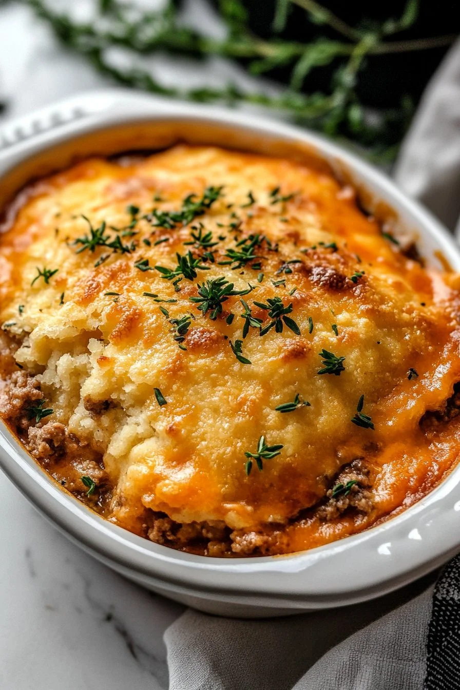 Cheddar Bay Ground Beef Cobbler Recipe