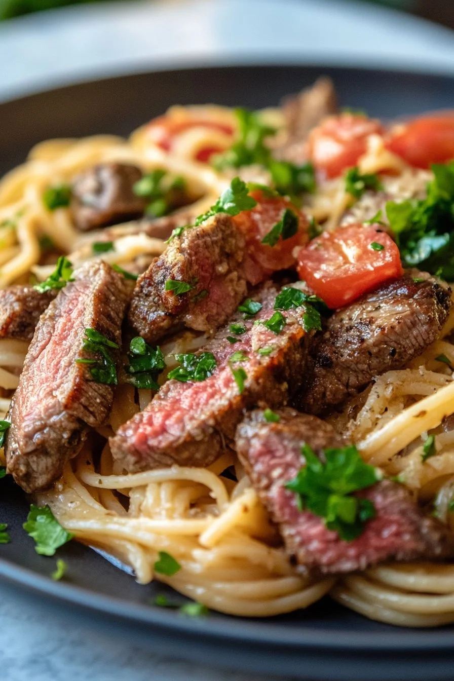 Cowboy Butter Steak Pasta