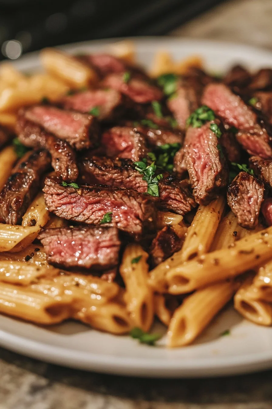 Cowboy Butter Steak Pasta