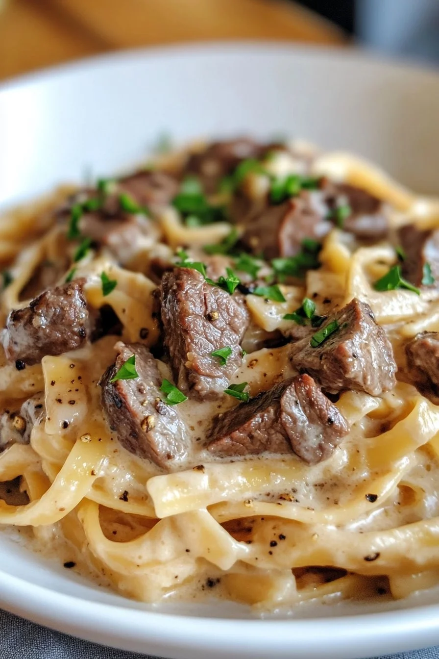Creamy Steak Pasta