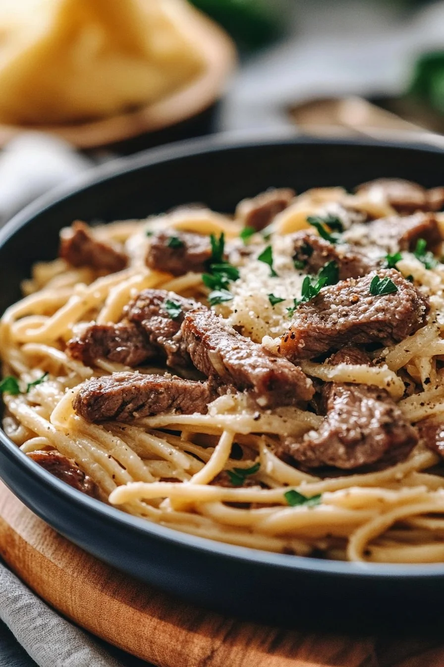 Creamy Steak Pasta