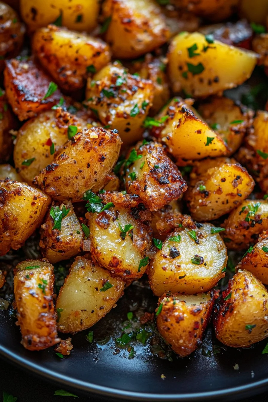 Crispy Garlic Butter Potatoes