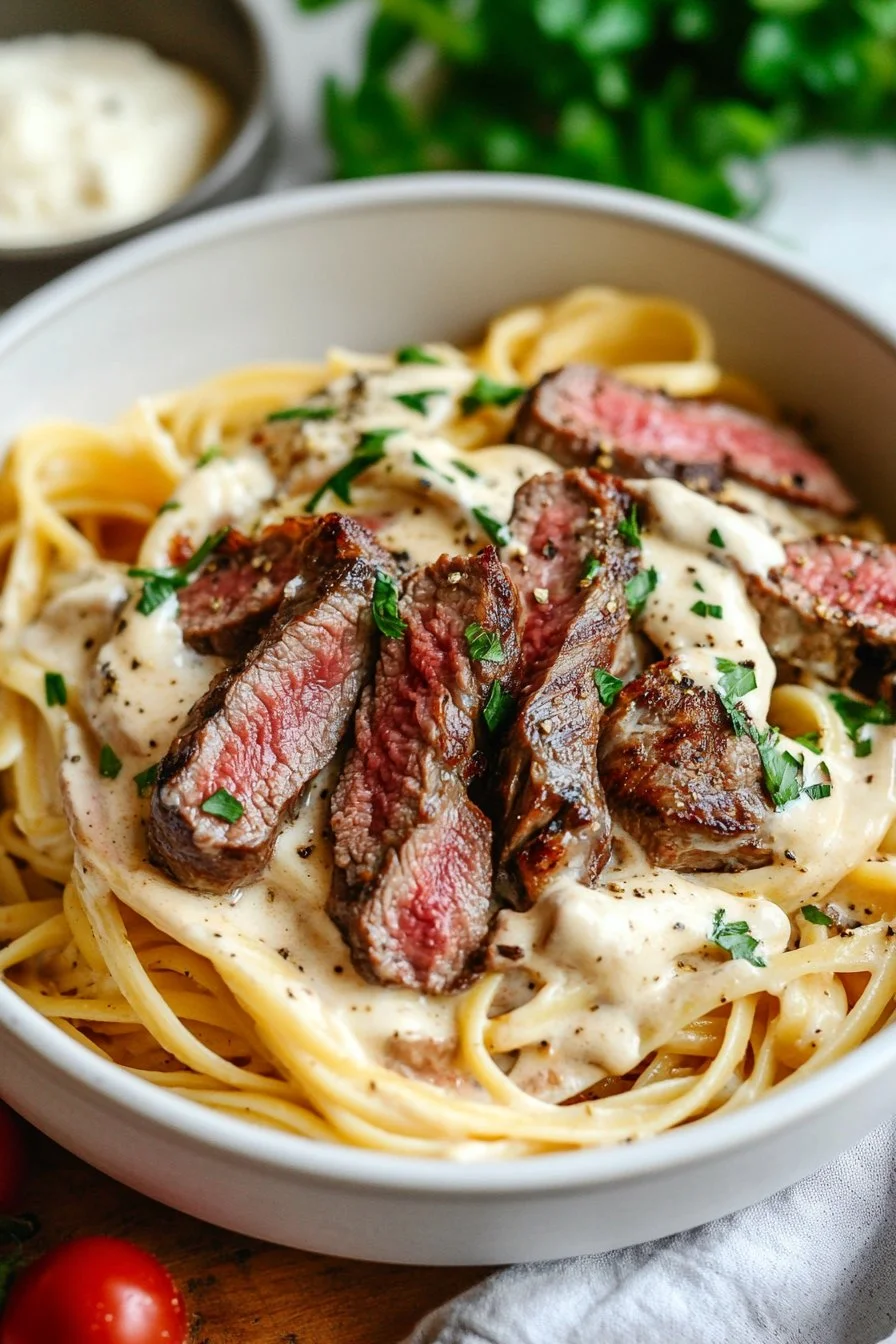 Decadent Creamy Steak Pasta Recipe: A Comforting Steak Dinner Idea You'll Crave