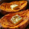 Deliciously easy baked sweet potatoes ready to serve