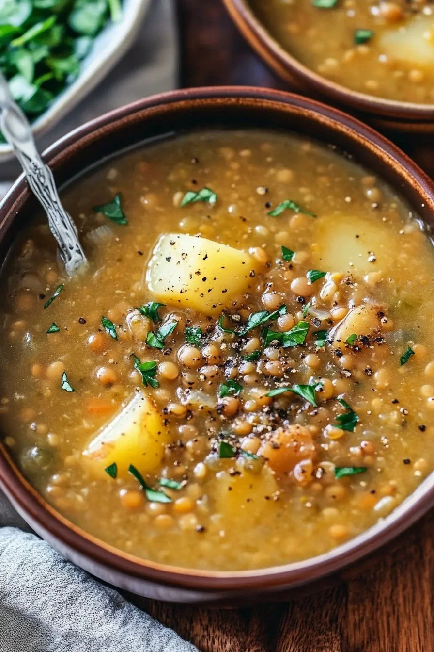 Easy Lentil Potato Soup