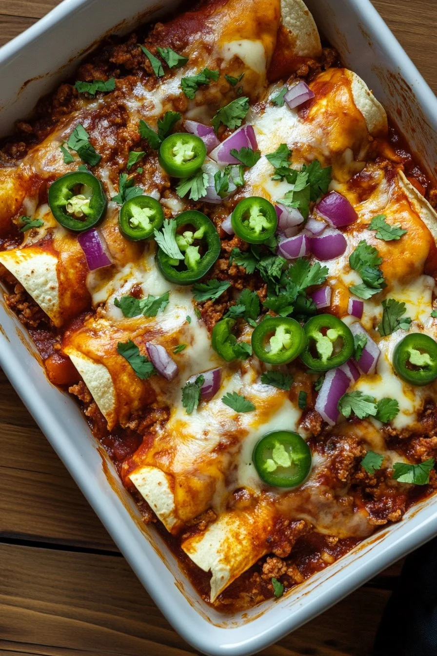 Ground Beef Enchiladas