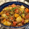 Delicious Hearty Hobo Casserole made with ground beef, perfect for cozy meals.