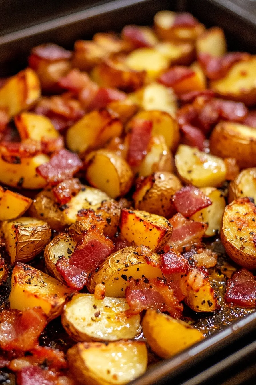 Honey Bacon Roasted Potatoes