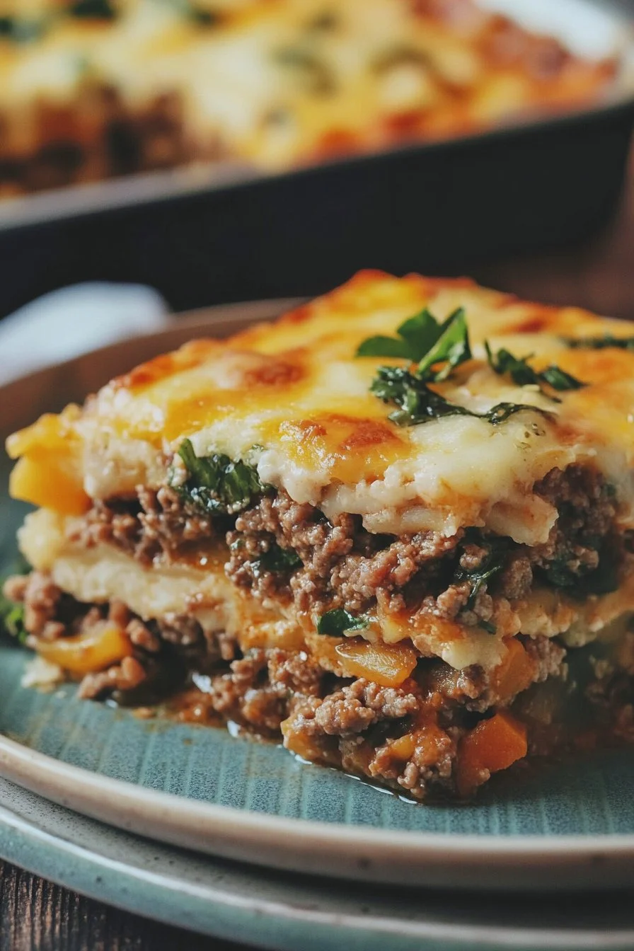 Keto Ground Beef Casserole