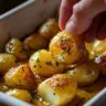 Delicious Parmesan crusted potatoes baked to a crispy perfection