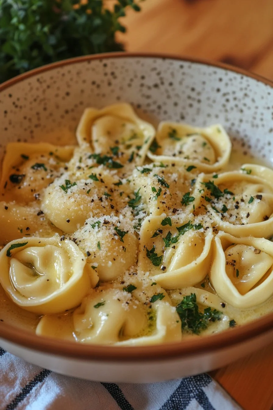 Sage Butter Pasta with Cheese Tortellini