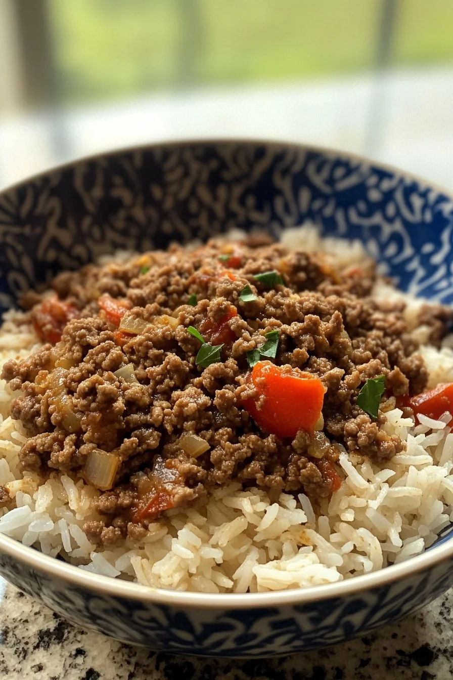 Savory Ground Beef and Rice