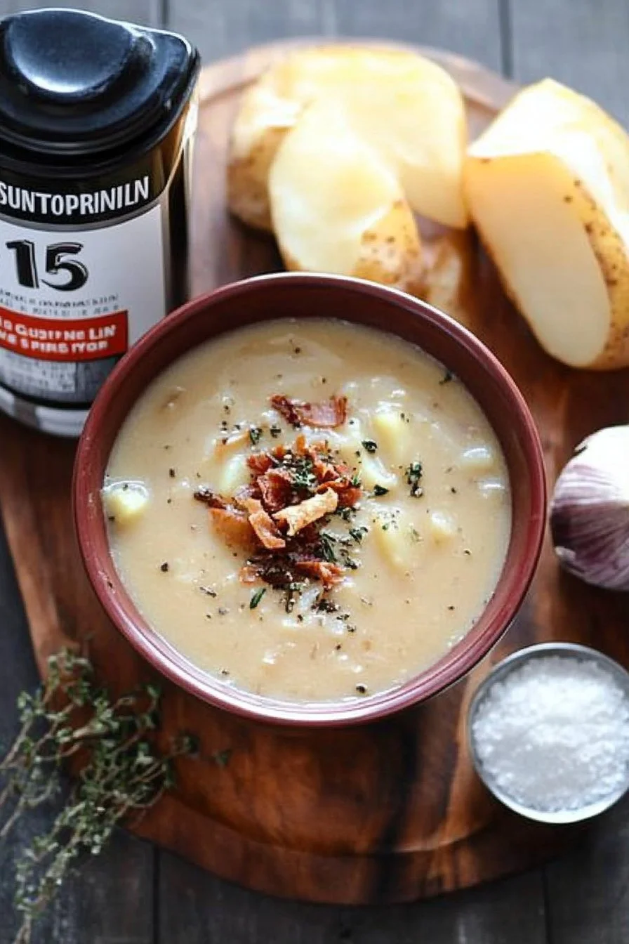 Simple Crockpot Potato Soup - Hi Sugarplum!