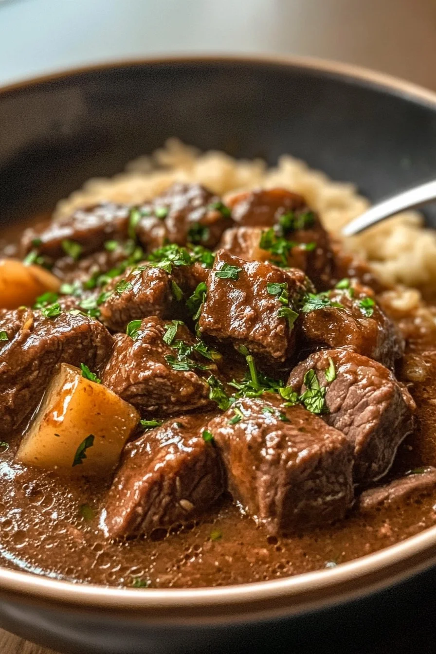 Slow Cooker Beef Manhattan