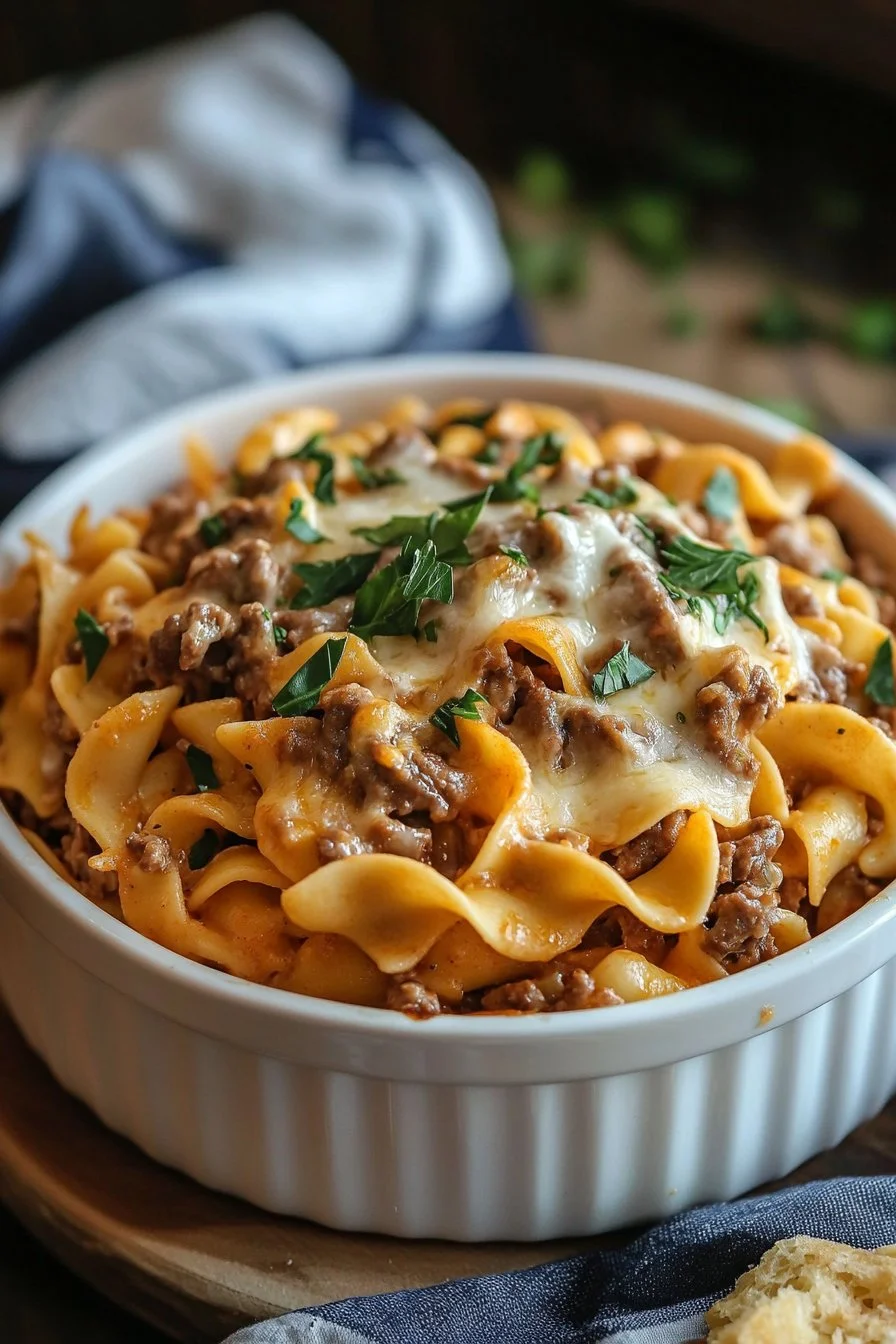 Sour Cream Beef Noodle Casserole