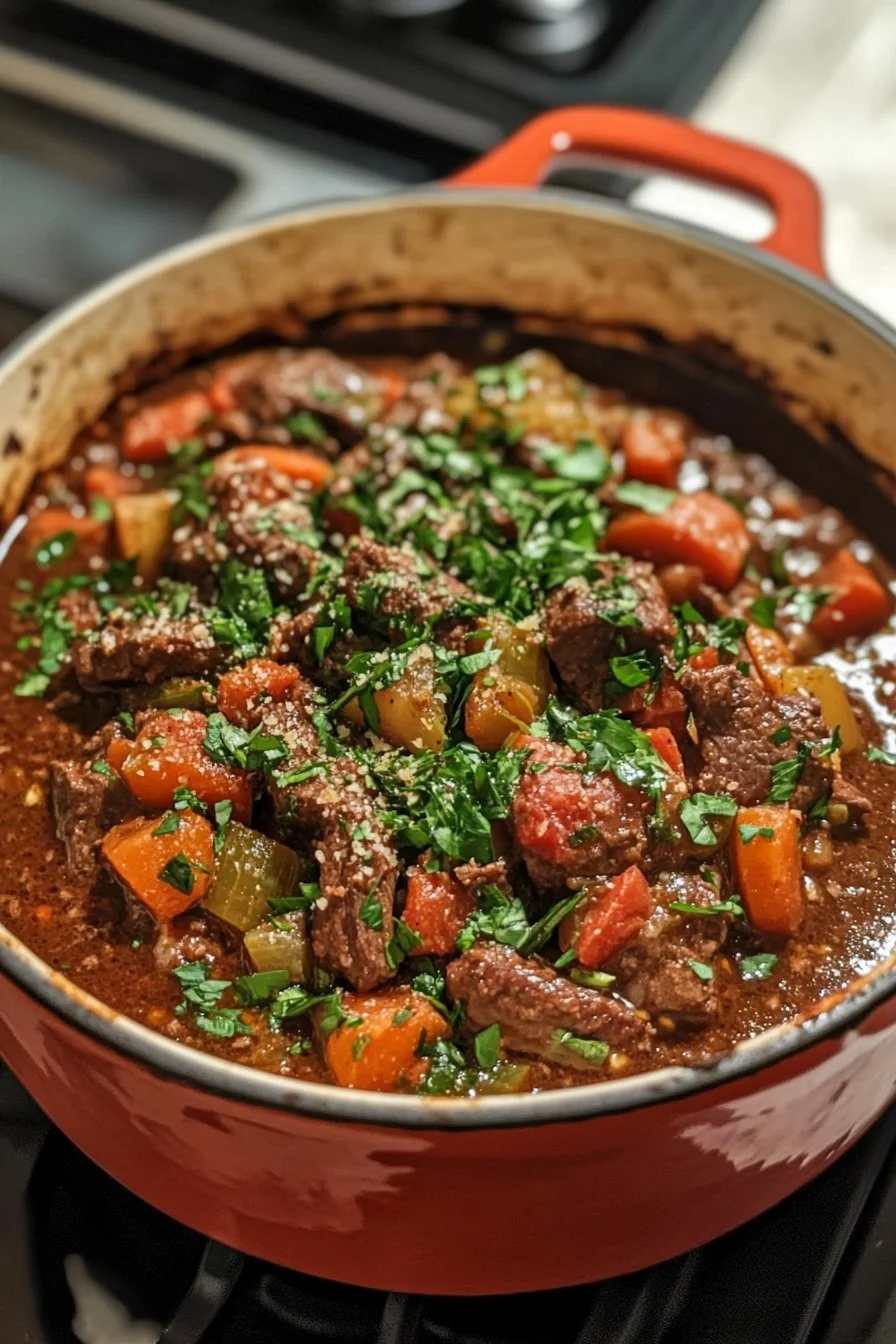 Tuscan Beef Casserole Delight