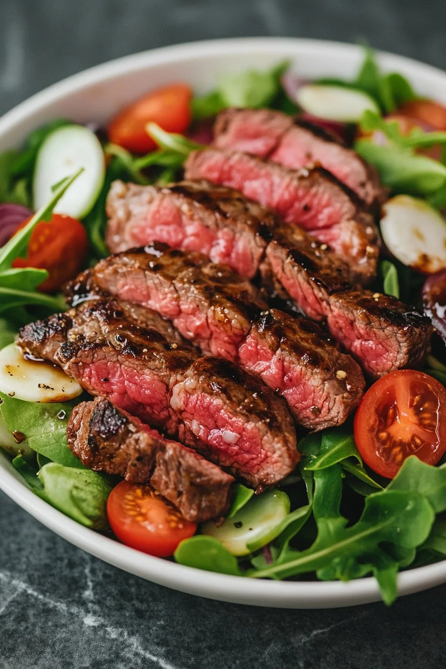 Balsamic Steak Salad Creation