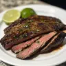 Chili lime flank steak seasoned and grilled to perfection