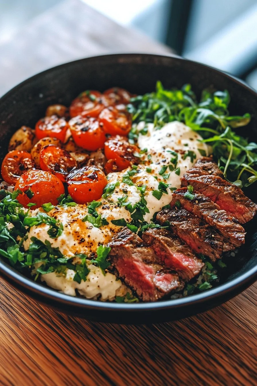 Creamy and Delicious Steak Bowl