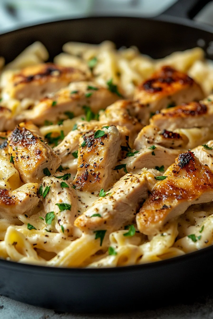 Creamy Rotisserie Chicken Pasta