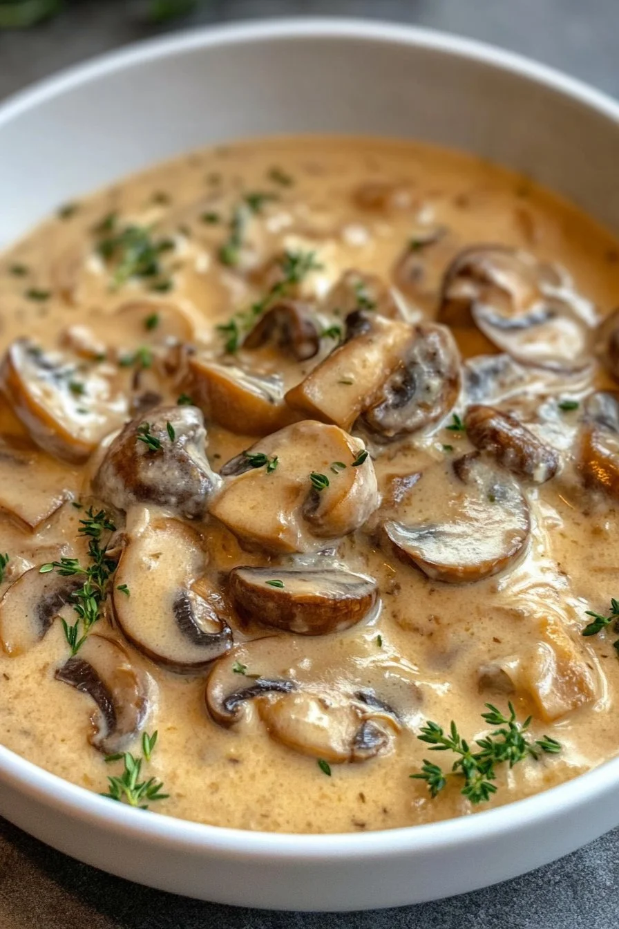 Creamy Russian Mushroom Julienne
