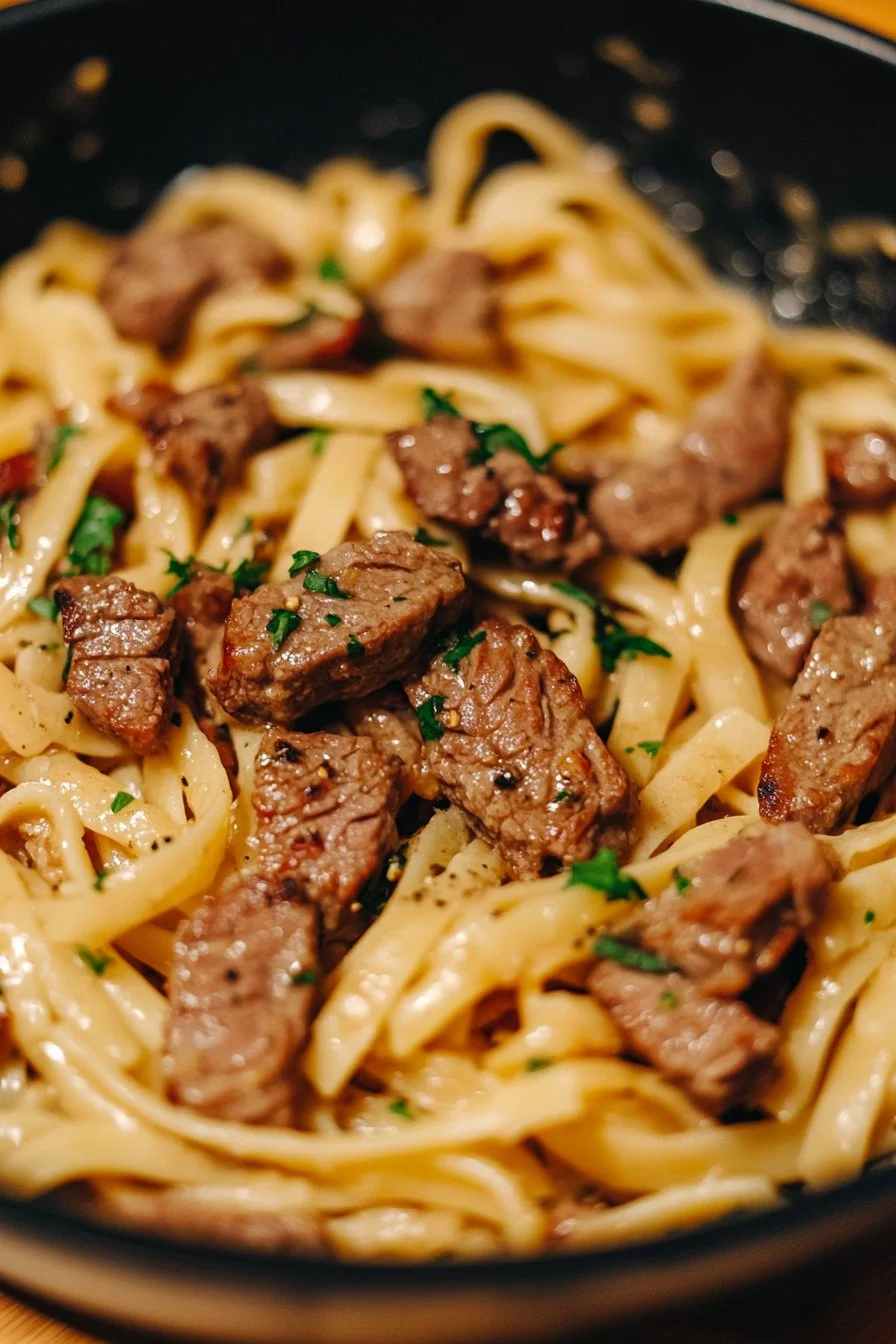 Creamy Steak Pasta