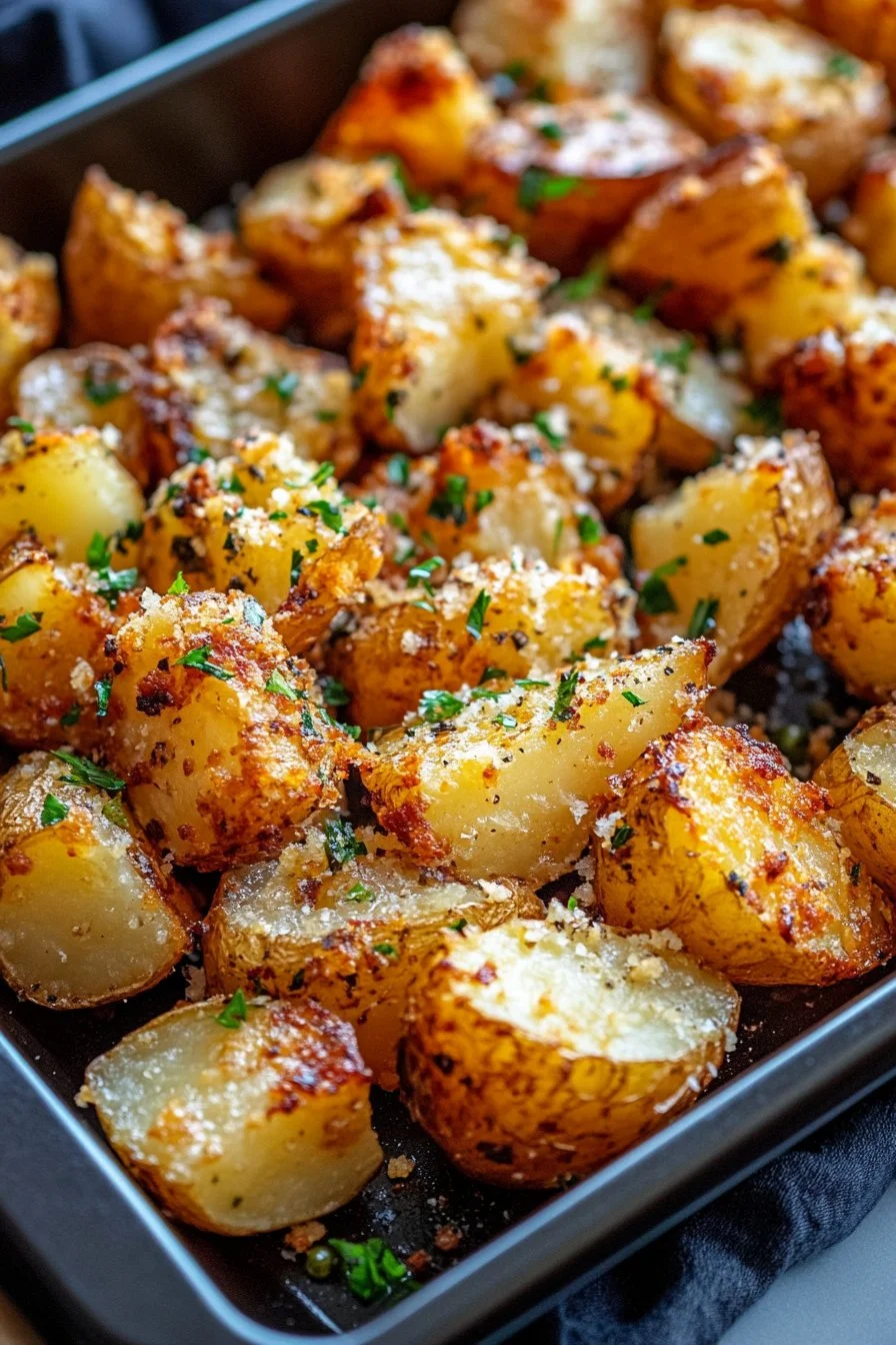 Crispy Crunchy Parmesan Potatoes