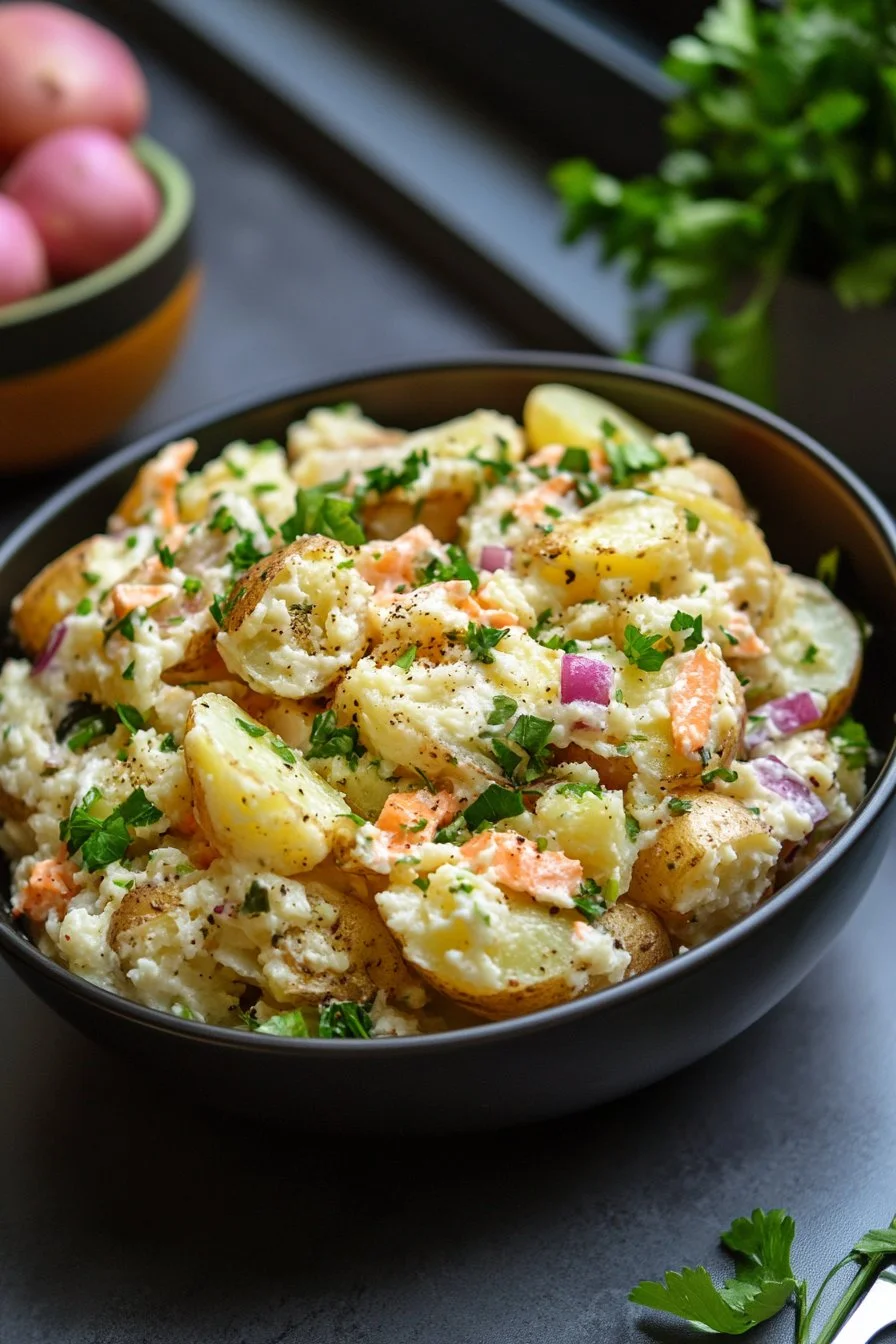Crispy Smashed Potato Salad
