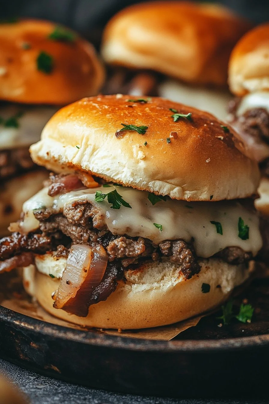 Easy Philly Cheesesteak Sliders