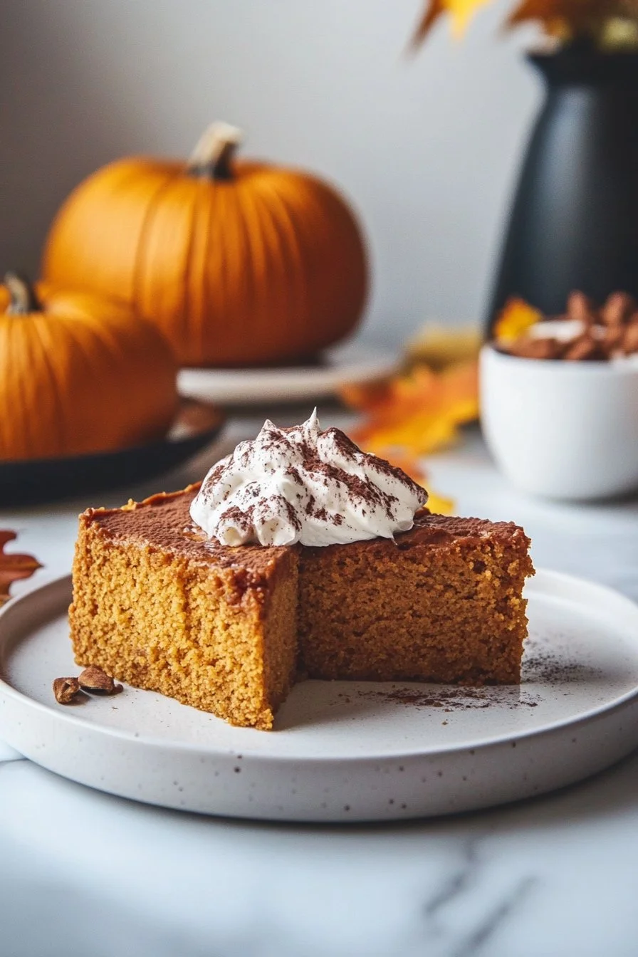Flourless Pumpkin Spice Greek Yogurt Cake