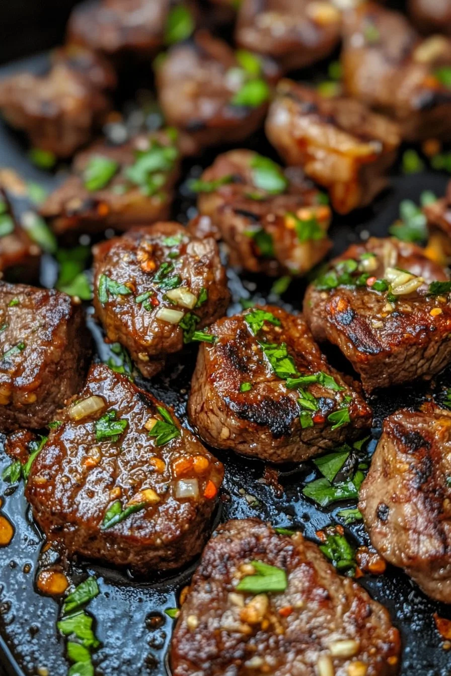 Garlic Steak Bites