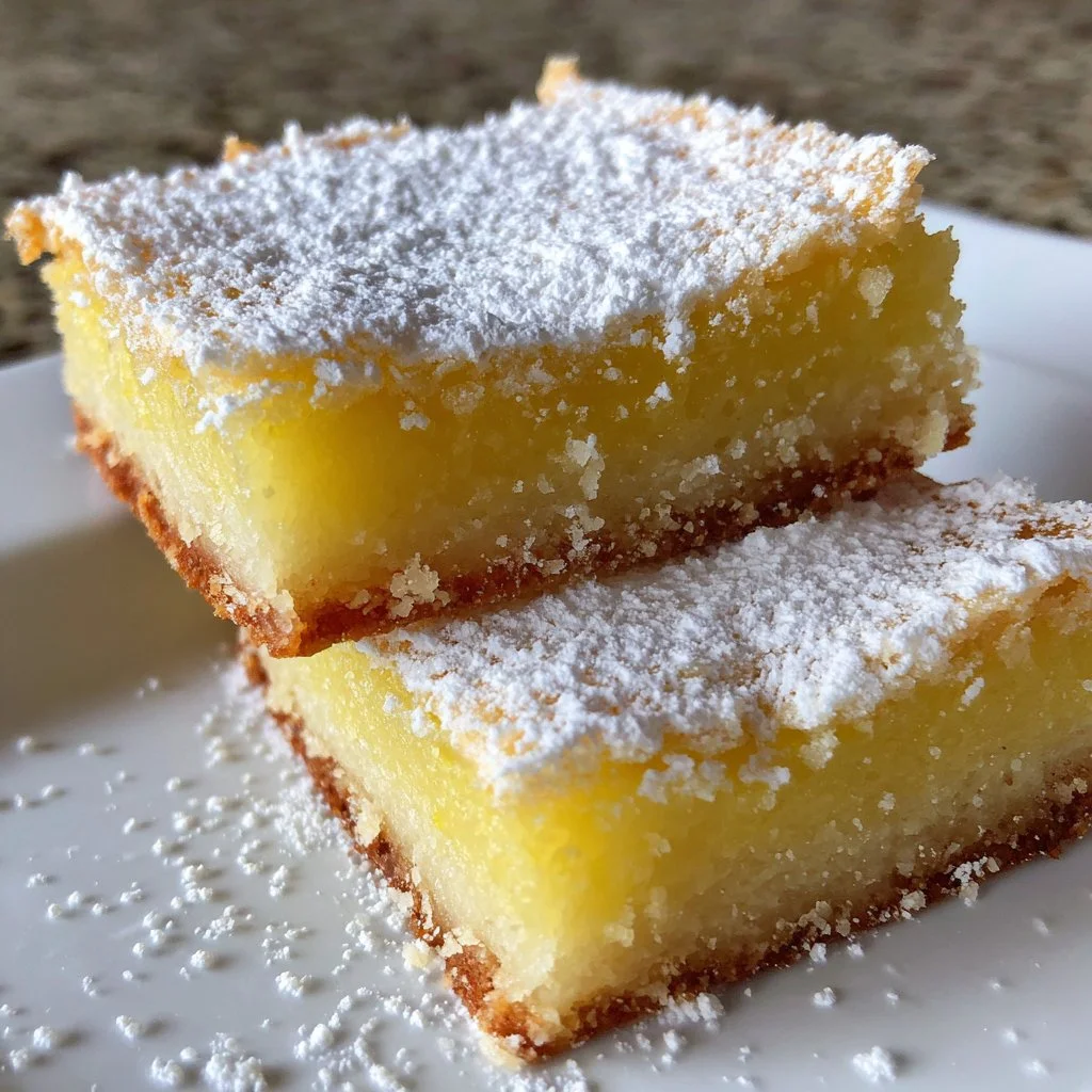 Delicious lemon bars made using Ina Garten's recipe, perfect for dessert.