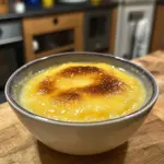 Jamie Oliver's self-saucing lemon pudding served in a bowl