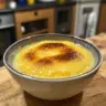 Jamie Oliver's self-saucing lemon pudding served in a bowl