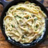 Joanna Gaines' creamy Alfredo Sauce served over fettuccine pasta