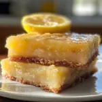 Freshly baked lemon brownies with a zesty glaze on top