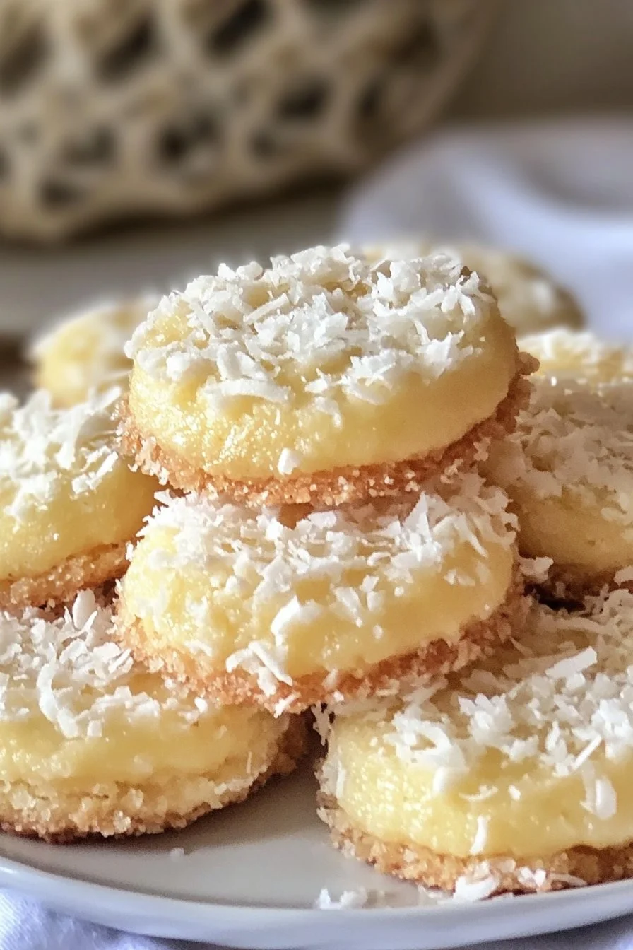 Lemon Coconut Cheesecake Cookies